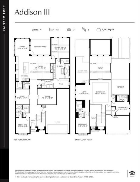 Sophisticated and luxurious living spaces paired with spacious private areas can be found in beautiful Addison III plan!