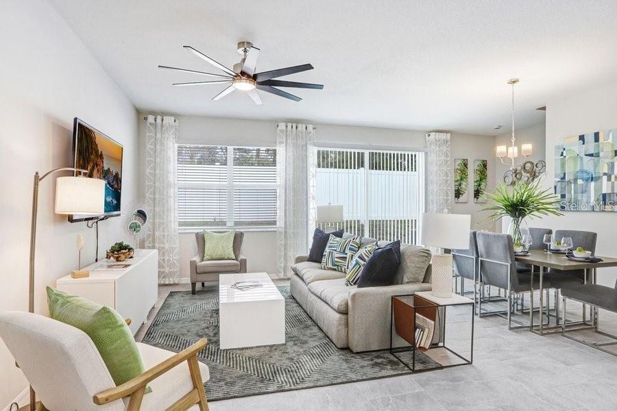 Furnished interior view inside a new home in , Seffner (Image 11).