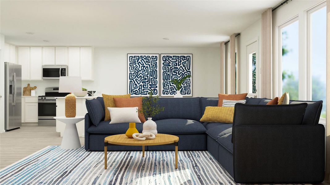 Furnished interior view inside a new home in Monarch Landing, Needville (Image 5).