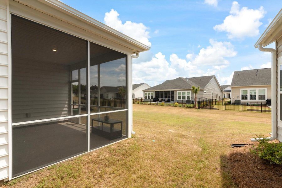 Exterior details and patio area of a home in Horizons at Summers Corner | 55+, Summerville (Image 3).