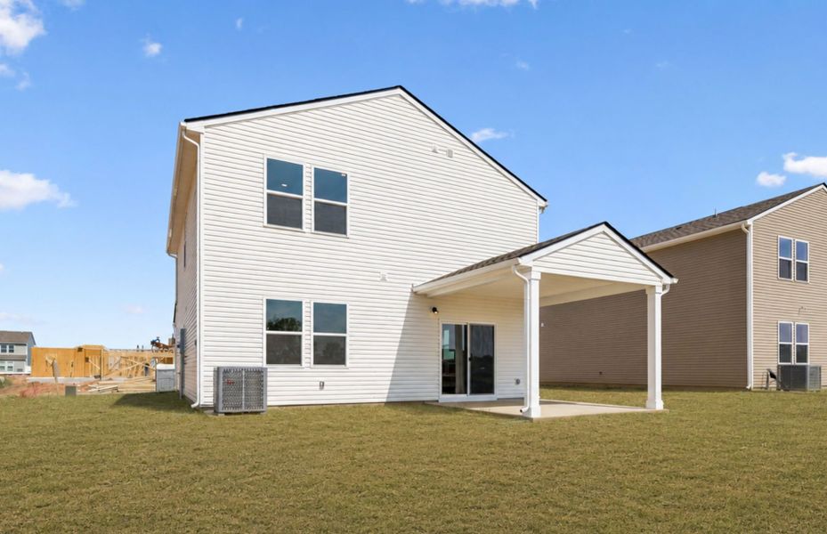 Exterior details and patio area of a home in Highlands of Carter's Station, Columbia (Image 21).