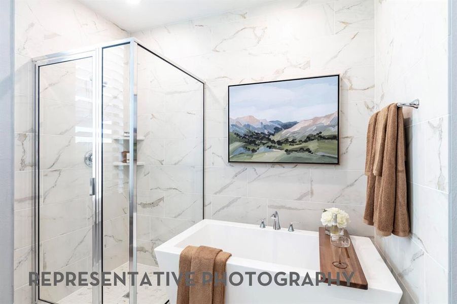 Furnished interior view inside a new home in Landmark, Denton (Image 19).