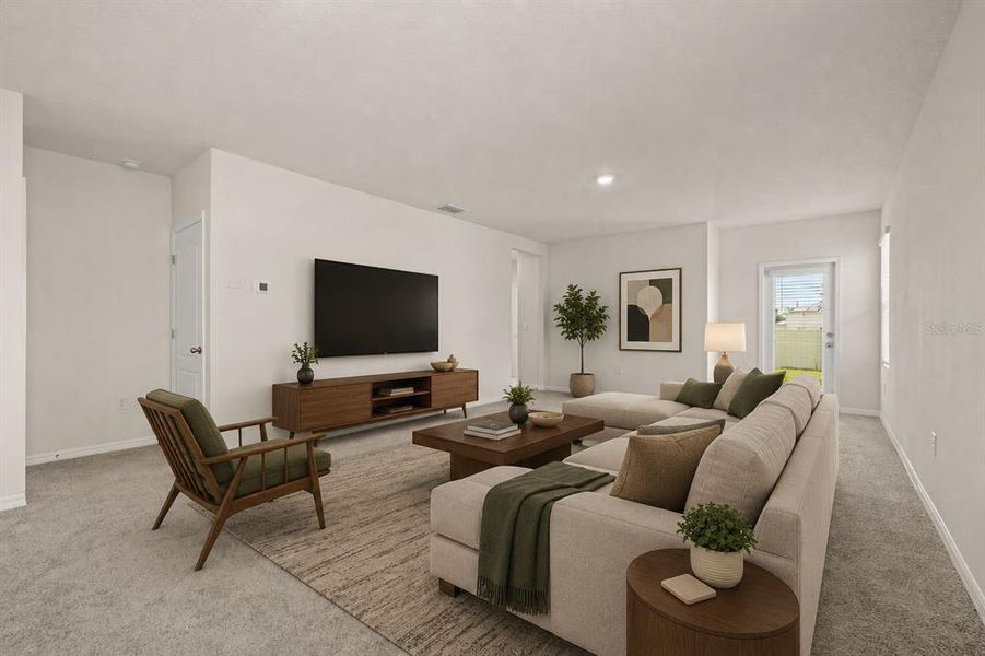 Furnished interior view inside a new home in , Kissimmee (Image 16). Furnished interior view inside a new home in , Kissimmee (Image 16).