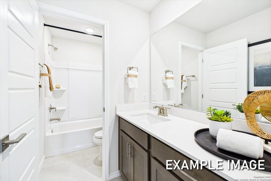 Furnished interior view inside a new home in Agave, San Antonio (Image 24).