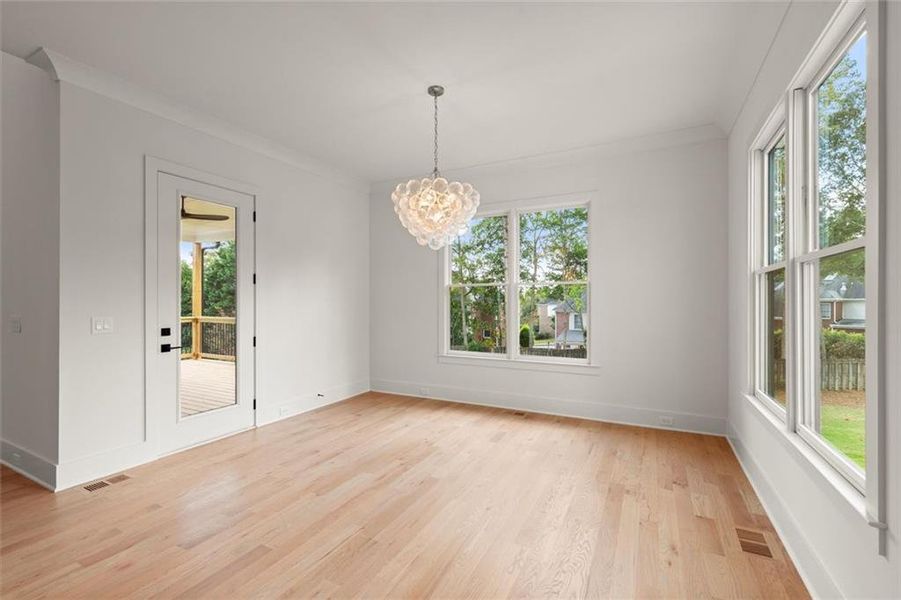 Spacious, unfurnished interior of a new home in , Marietta (Image 38).