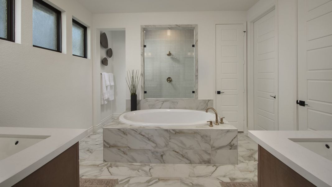 Representative furnished interior of a home built from the 2722H by Perry Homes in Santa Rita Ranch Tierra Rosa, Liberty Hill (Image 9).