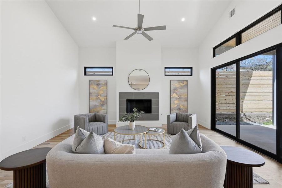 Furnished interior view inside a new home in , Dallas (Image 5).