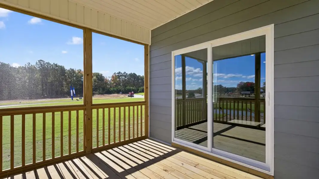 Exterior details and patio area of a home in Kalas Falls, Wake Forest (Image 3).