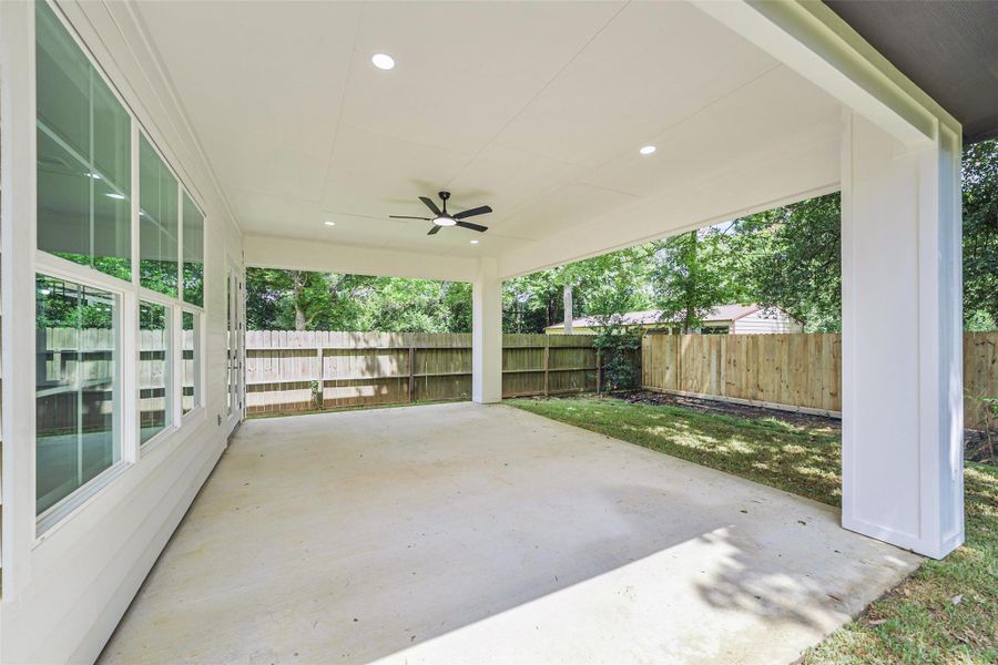 Exterior details and patio area of a home in , Tomball (Image 4). Exterior details and patio area of a home in , Tomball (Image 4).
