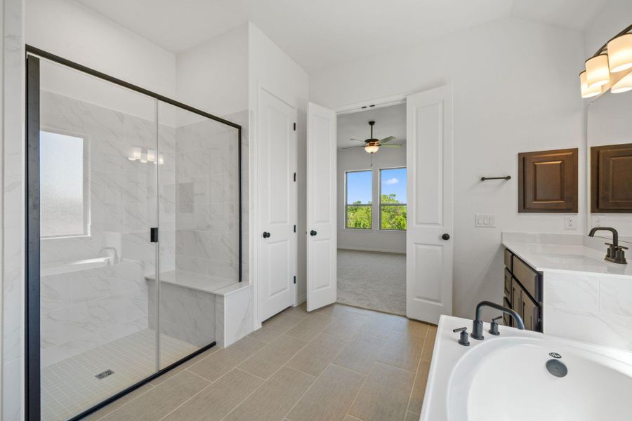 Walk-in shower in Primary Bath