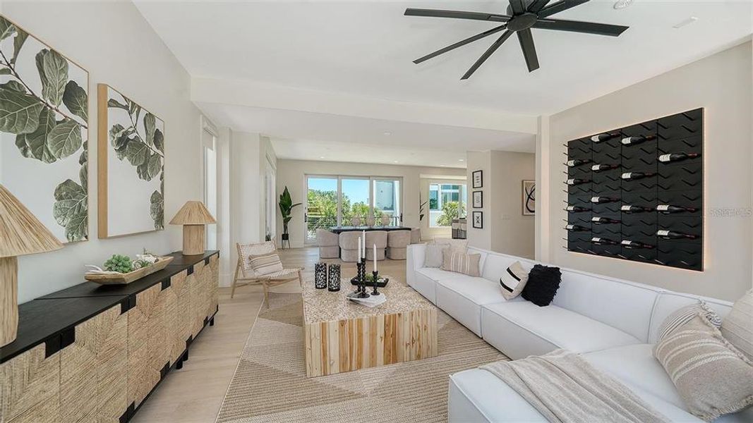 Furnished interior view inside a new home in , Sarasota (Image 50).