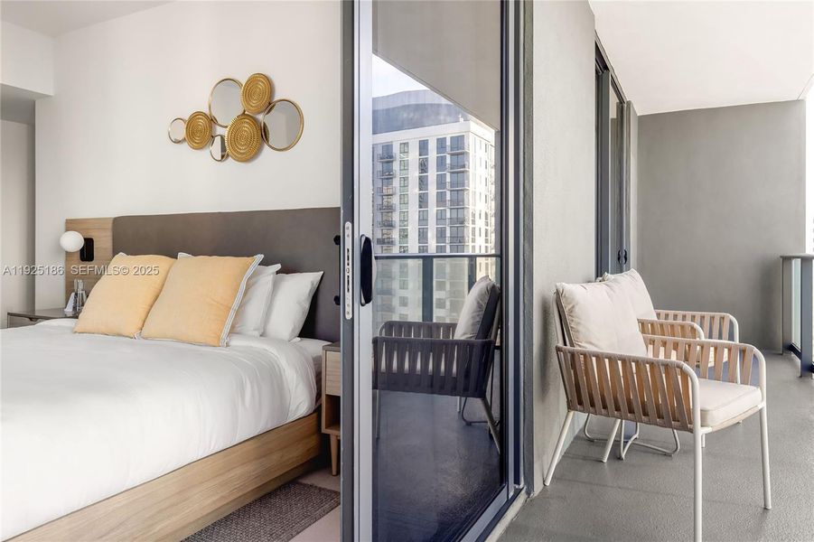 Furnished interior view inside a new home in Gale Hotel & Residences Miami (former Natiivo), Miami (Image 49).