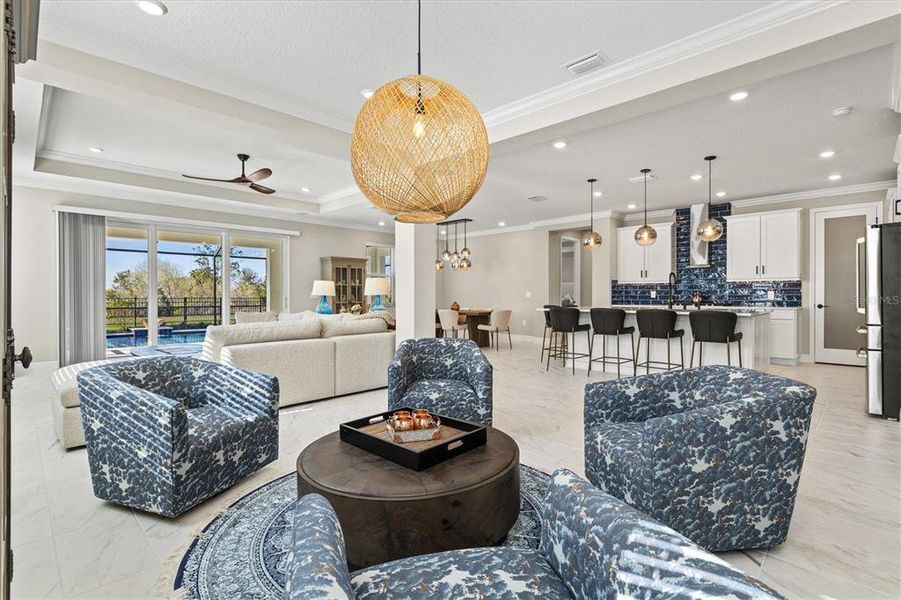 Furnished interior view inside a new home in , Bradenton (Image 43).