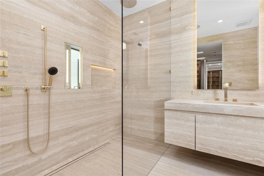 Furnished interior view inside a new home in , Miami Beach (Image 11). Furnished interior view inside a new home in , Miami Beach (Image 11).