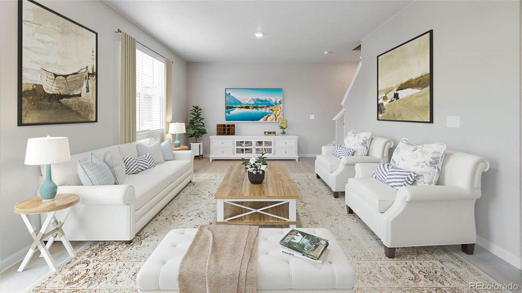 Furnished interior view inside a new home in Spring Valley Ranch, Elizabeth (Image 10).