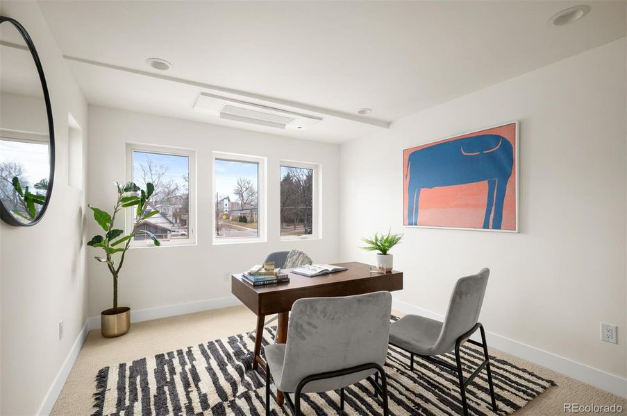 Furnished interior view inside a new home in , Denver (Image 33).