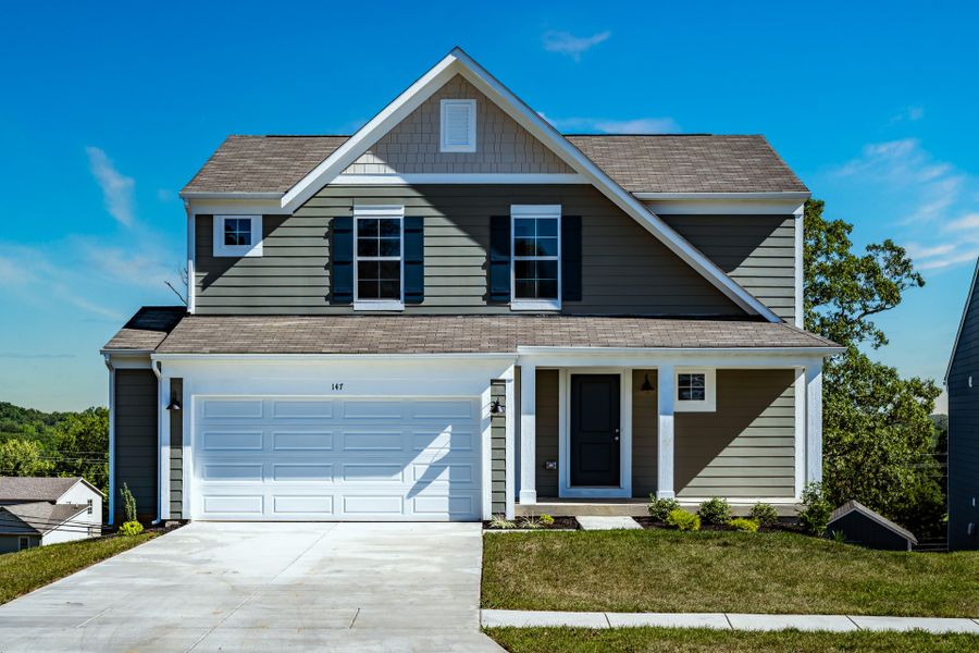 Representative exterior photo of a completed home built from the Danville by Fischer Homes in Three Rivers, Rome, GA (Image 1). Representative exterior photo of a completed home built from the Danville by Fischer Homes in Three Rivers, Rome, GA (Image 1).