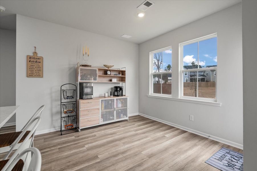 Furnished interior view inside a new home in Limehouse Village: Arbor Series, Summerville (Image 10). Furnished interior view inside a new home in Limehouse Village: Arbor Series, Summerville (Image 10).
