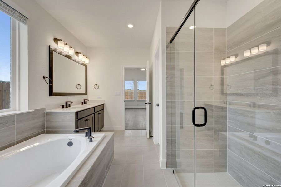 Furnished interior view inside a new home in Davis Ranch 50', San Antonio (Image 10).