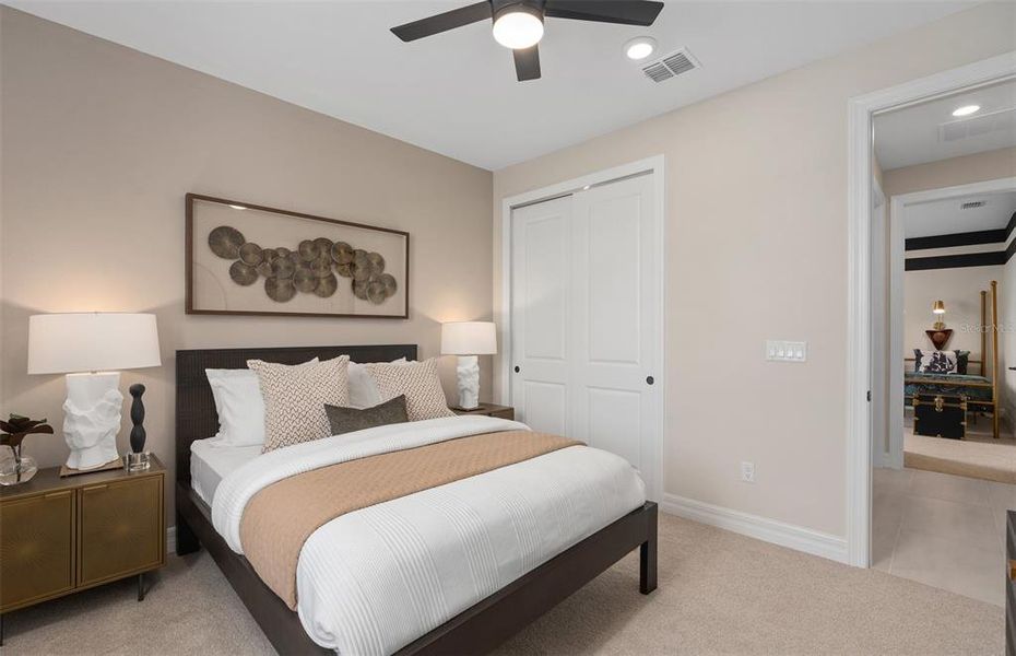 Furnished interior view inside a new home in Parkside Trails, Clermont (Image 20). Furnished interior view inside a new home in Parkside Trails, Clermont (Image 20).