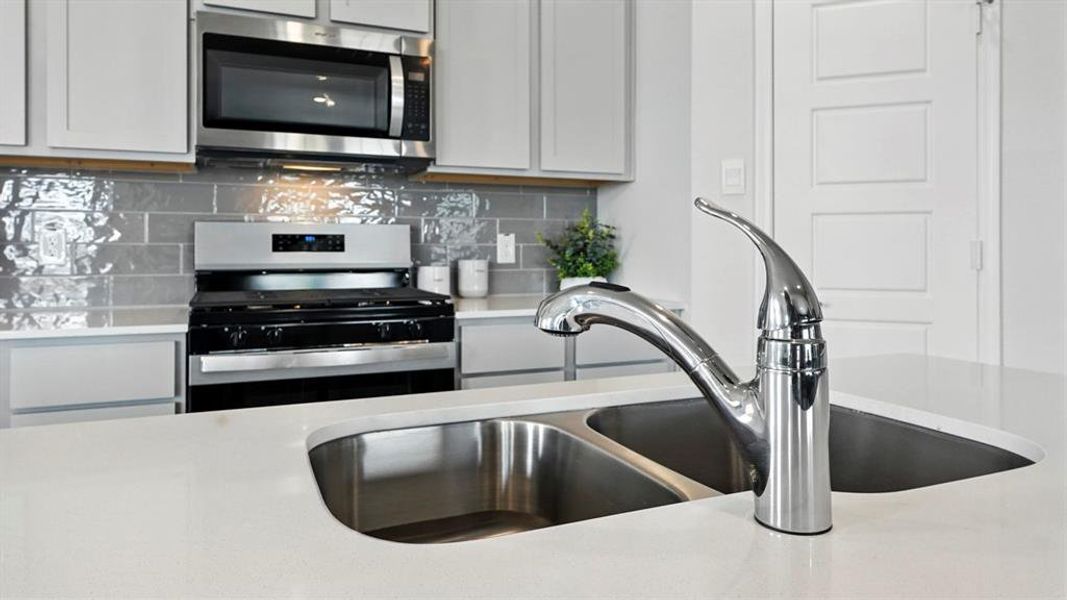 Close-up of interior finishes inside a home in Lilybrooke at Legacy Hills, Celina (Image 19).