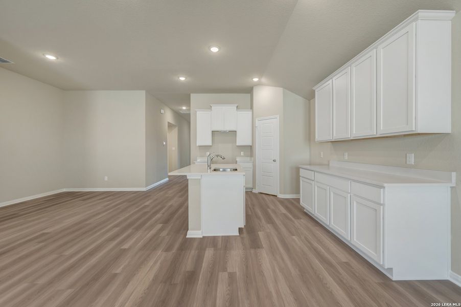 Furnished interior view inside a new home in Hunters Ranch, San Antonio (Image 5).