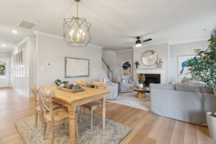 Furnished interior view inside a new home in , Summerville (Image 14).