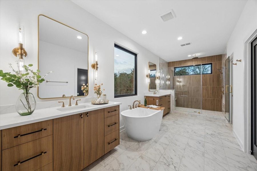 Furnished interior view inside a new home in , Houston (Image 6).