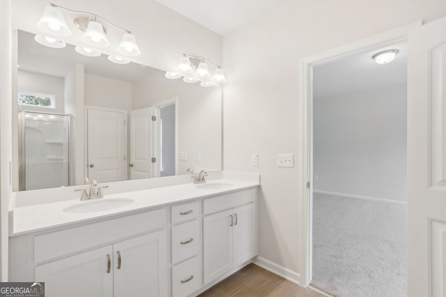 Furnished interior view inside a new home in Bryson Farms, Byron (Image 5).
