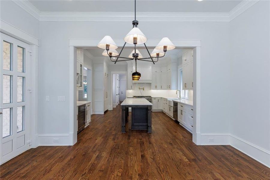 Furnished interior view inside a new home in , Roswell (Image 10).