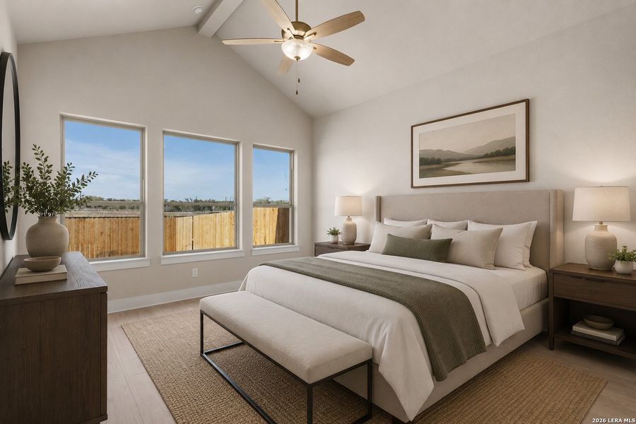 Furnished interior view inside a new home in Davis Ranch, San Antonio (Image 10). Furnished interior view inside a new home in Davis Ranch, San Antonio (Image 10).