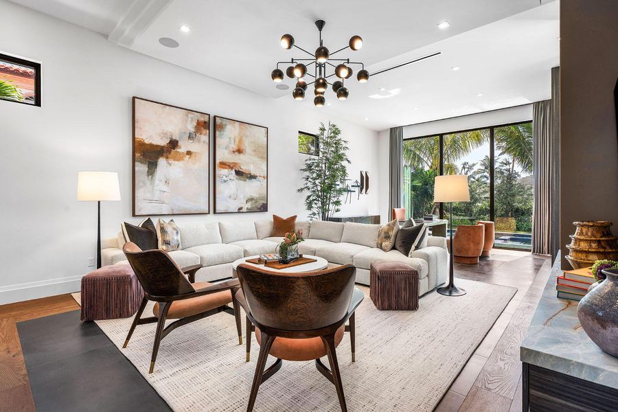 Furnished interior view inside a new home in , Boca Raton (Image 49).