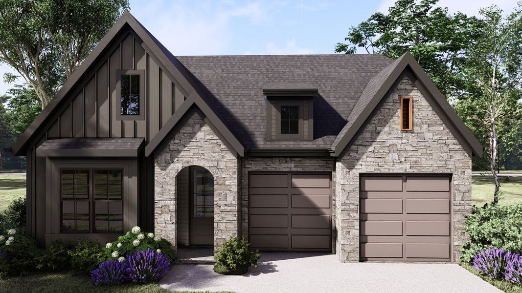 Elevation B with Stone Accents option Elevation B with Stone Accents option