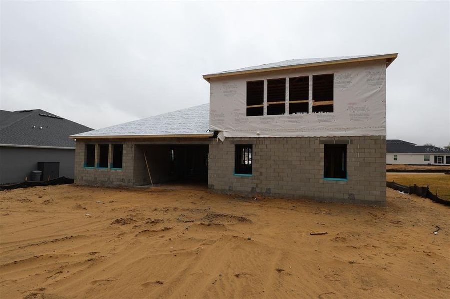 In-progress construction of a new home in Wolf Lake Ranch, Apopka, FL (Image 5).