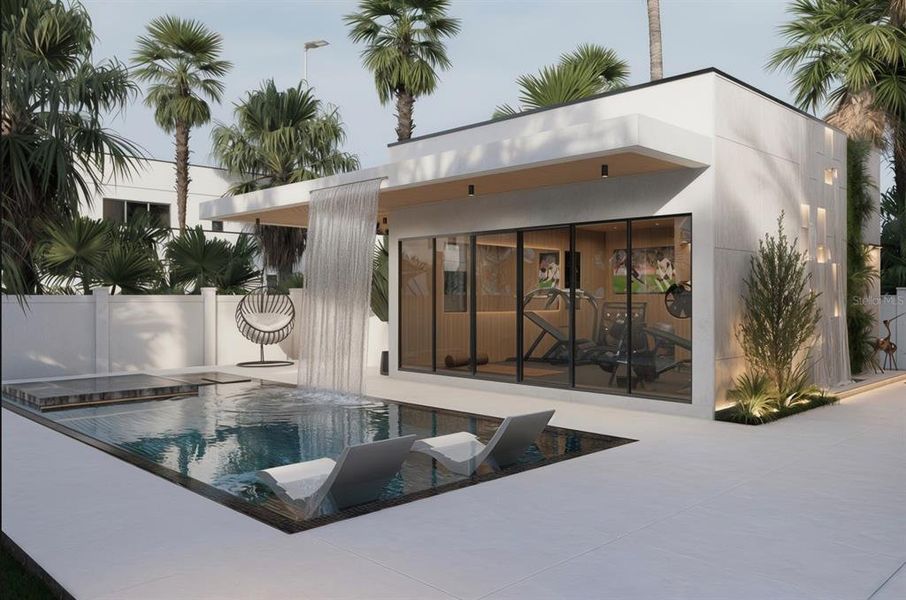 Exterior details and patio area of a home in , Sarasota (Image 3).