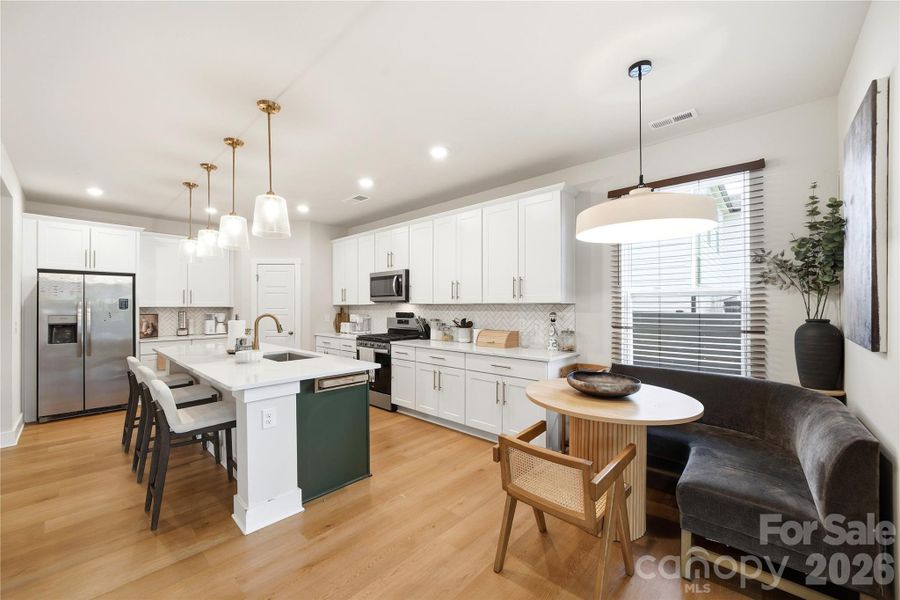 Furnished interior view inside a new home in , Charlotte (Image 9).