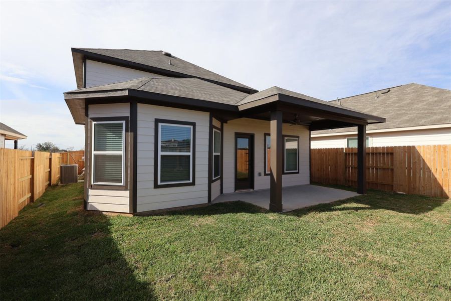 Exterior details and patio area of a home in Summerview, Fulshear (Image 4). Exterior details and patio area of a home in Summerview, Fulshear (Image 4).