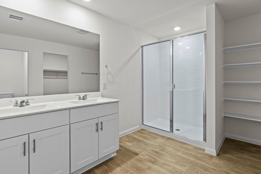 Furnished interior view inside a new home in Trace, San Marcos (Image 9).