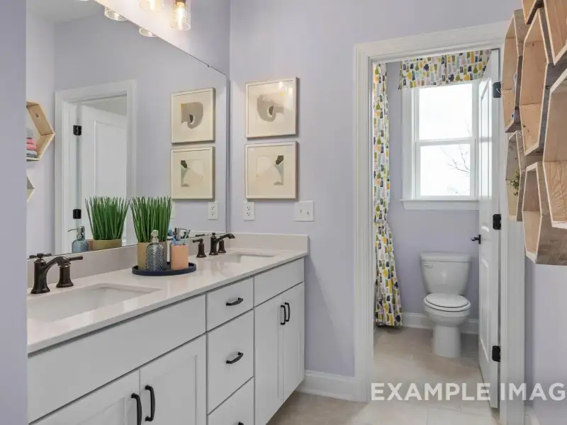 Furnished interior view inside a new home in Addison West, Holly Springs (Image 17).