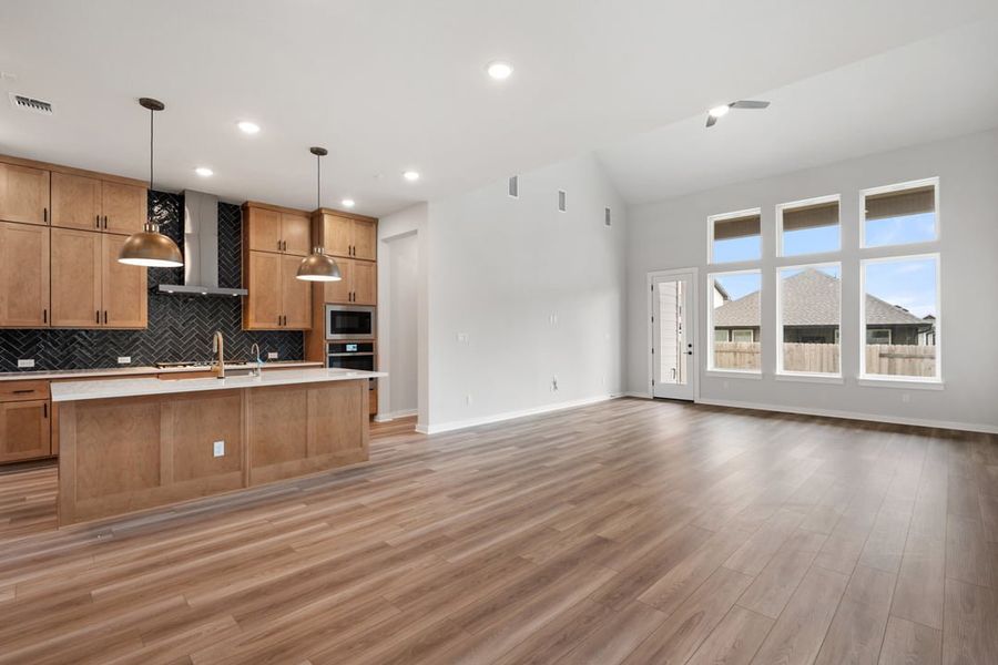 Spacious, unfurnished interior of a new home in Arbor Collection at Lariat, Liberty Hill (Image 23). Spacious, unfurnished interior of a new home in Arbor Collection at Lariat, Liberty Hill (Image 23).