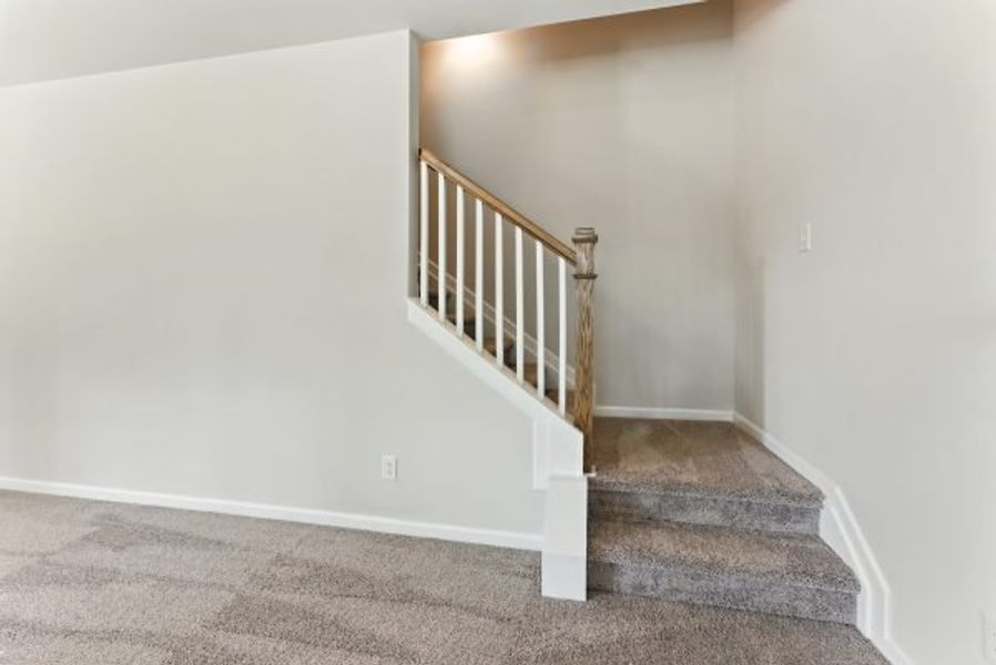 Representative unfurnished interior of a home built from the Brentwood by Piedmont Residential in Falls Creek, Flowery Branch (Image 22).