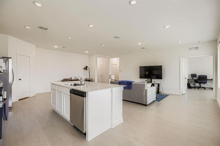 Furnished interior view inside a new home in Cypress Creek, Princeton (Image 16). Furnished interior view inside a new home in Cypress Creek, Princeton (Image 16).