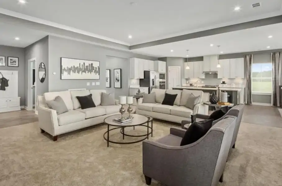 Furnished interior view inside a new home in , Commerce (Image 6).