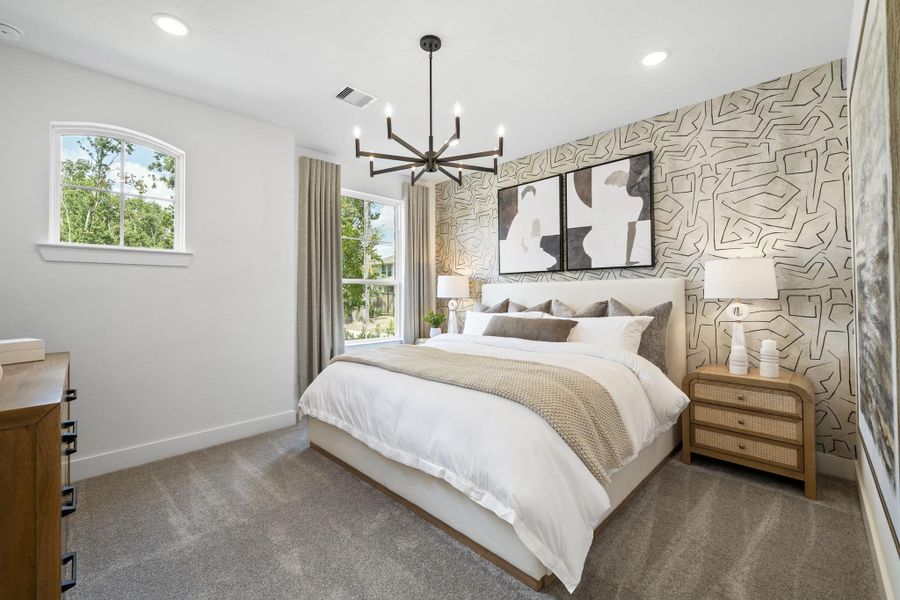 Furnished interior view inside a new home in The Highlands, Porter (Image 9).