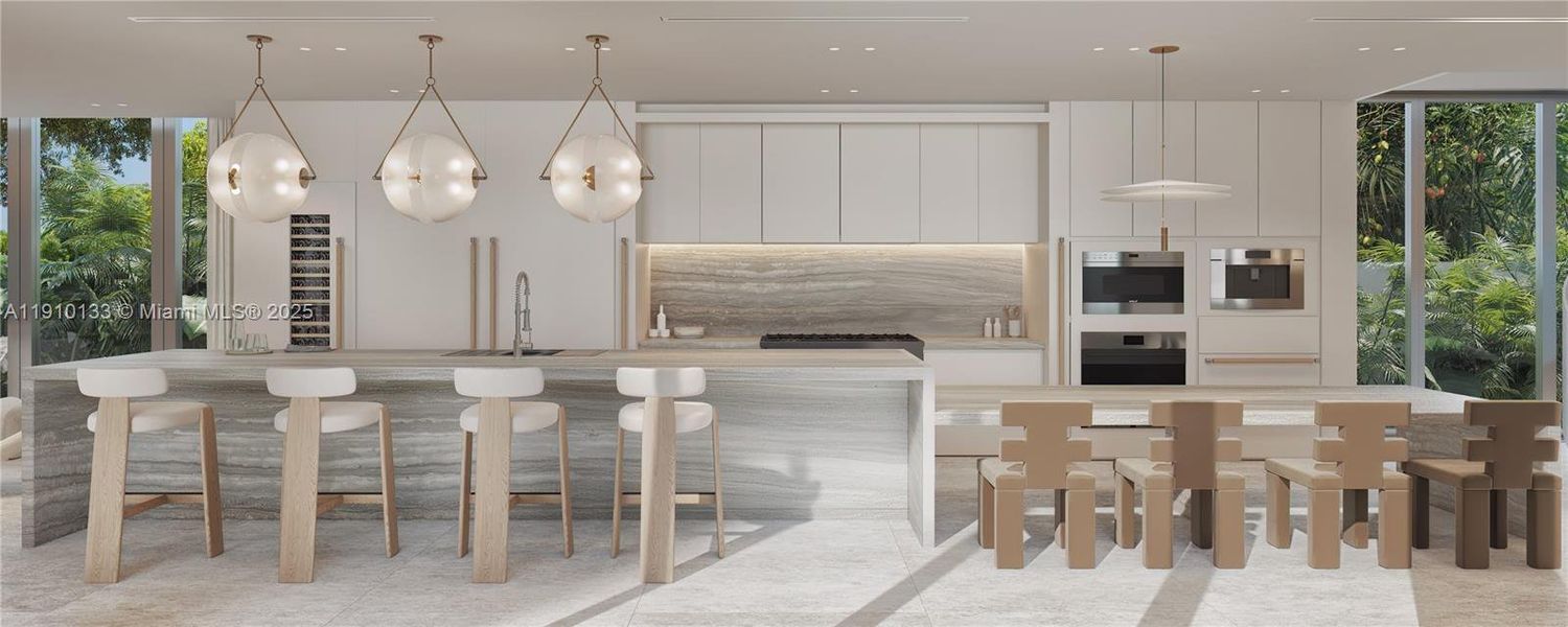 Furnished interior view inside a new home in , Miami (Image 9). Furnished interior view inside a new home in , Miami (Image 9).