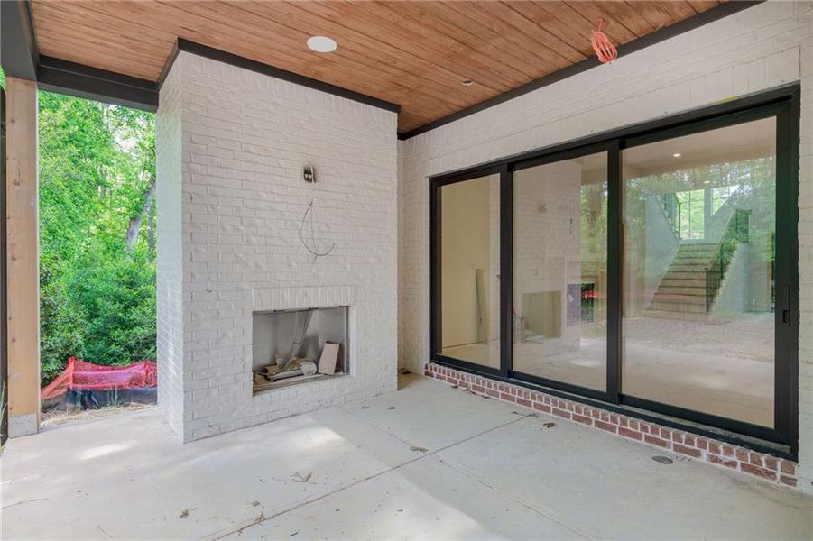 Exterior details and patio area of a home in , Atlanta (Image 10).