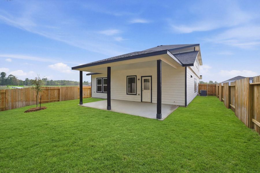 Exterior details and patio area of a home in The Reserve at Huntsville, Huntsville (Image 3).