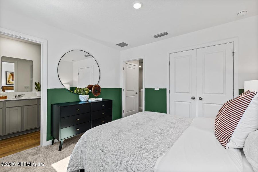 Furnished interior view inside a new home in , Jacksonville (Image 16). Furnished interior view inside a new home in , Jacksonville (Image 16).