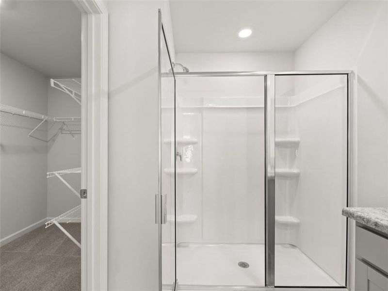 Furnished interior view inside a new home in Oaks at Cedar Grove, Fairburn (Image 11).