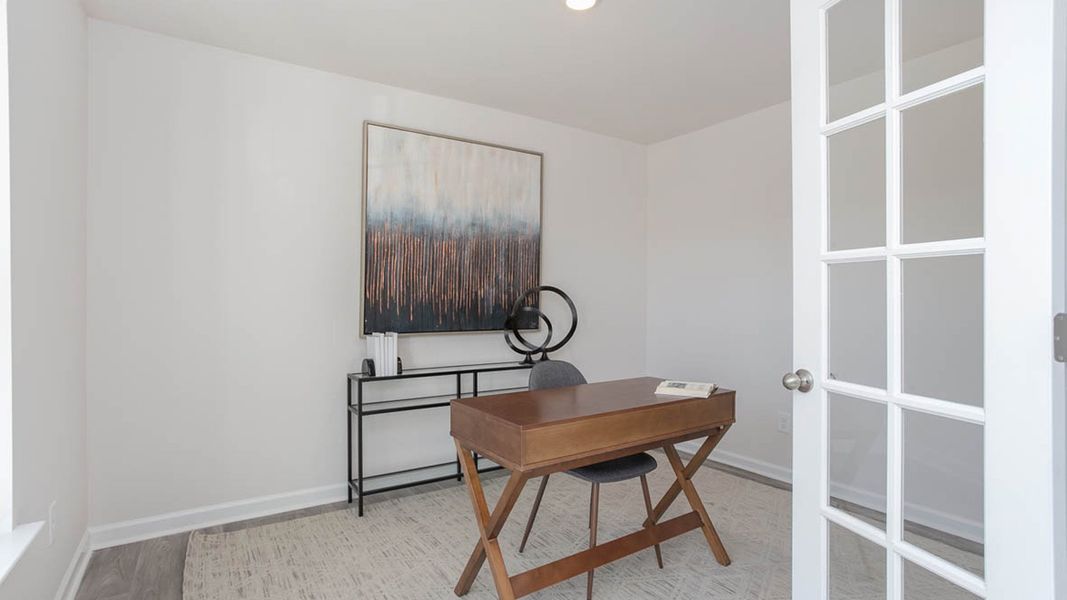 Representative furnished interior of a home built from the KYLE by D.R. Horton in Hudson Glen, Mocksville (Image 7).